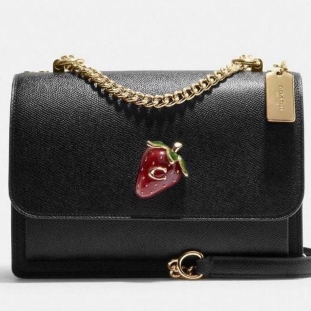 🌸NEW 🍓 COACH KLARE CROSSBODY WITH STRAWBERRY 🍓 WITH TAGS.